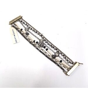 NWT Lucky Brand "Lucky Layers" Multi-Strand Magnetic Bracelet Semi Precious Bead